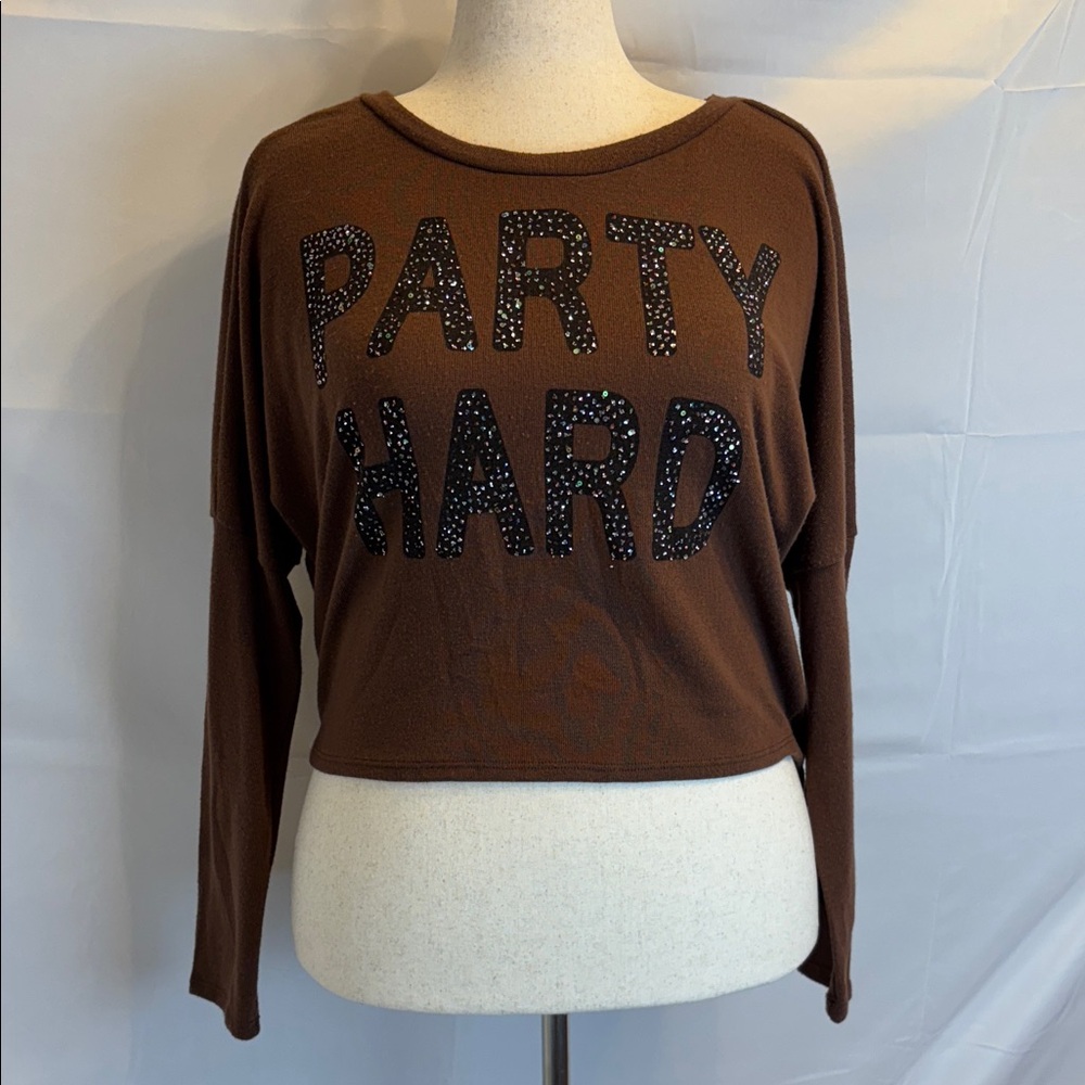 Cleo Chocolate Brown Embellished Top